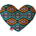 Mirage Pet Products Turquoise Southwest Canvas Heart Dog Toy 8 in. 1150-CTYHT8